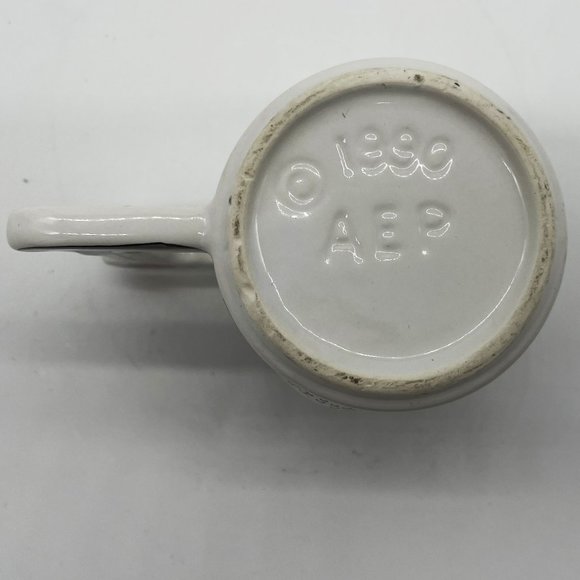 Vintage 1990 3D Raised Golf Ball Putter Handle on Green Stoneware AEP Coffee Mug - Picture 4 of 5